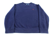 Polo by Ralph Lauren Embroidered Logo Blue Sweater