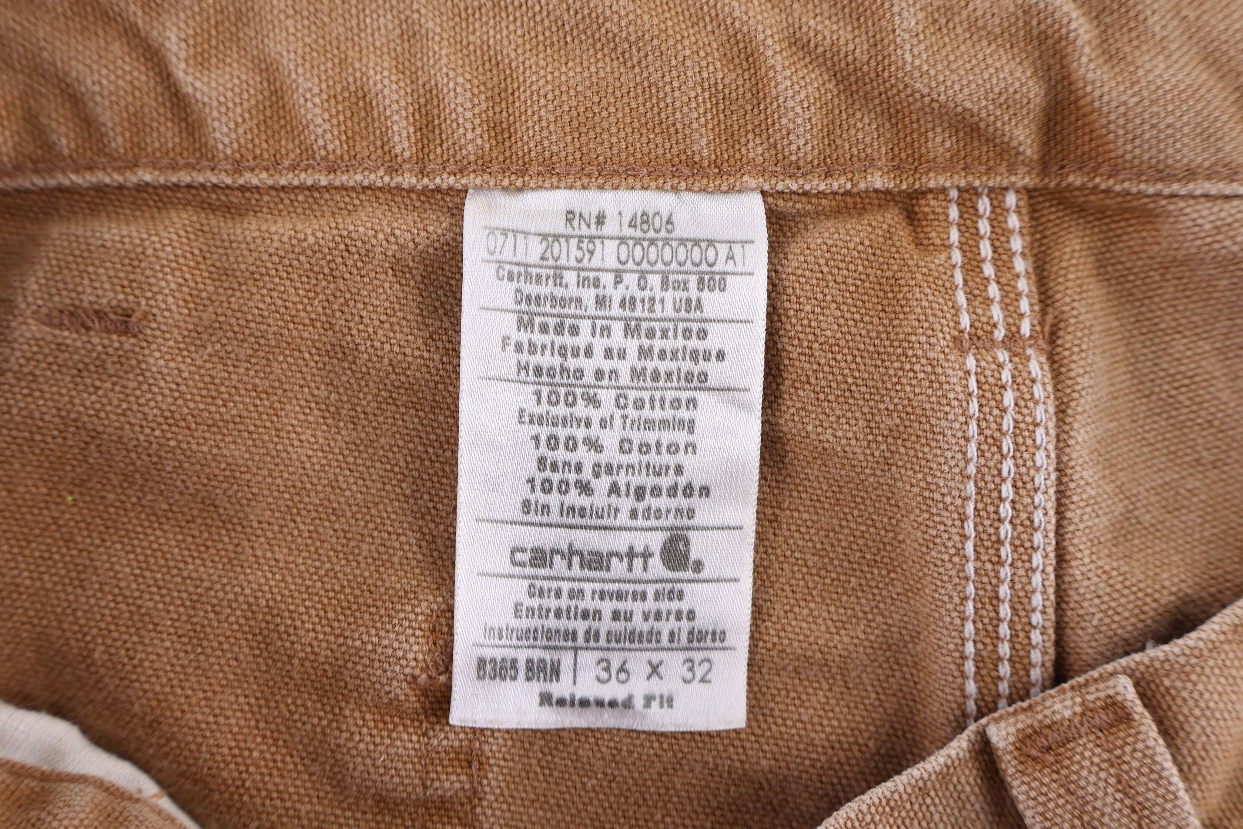 Carhartt Logo Patch Tan Pants