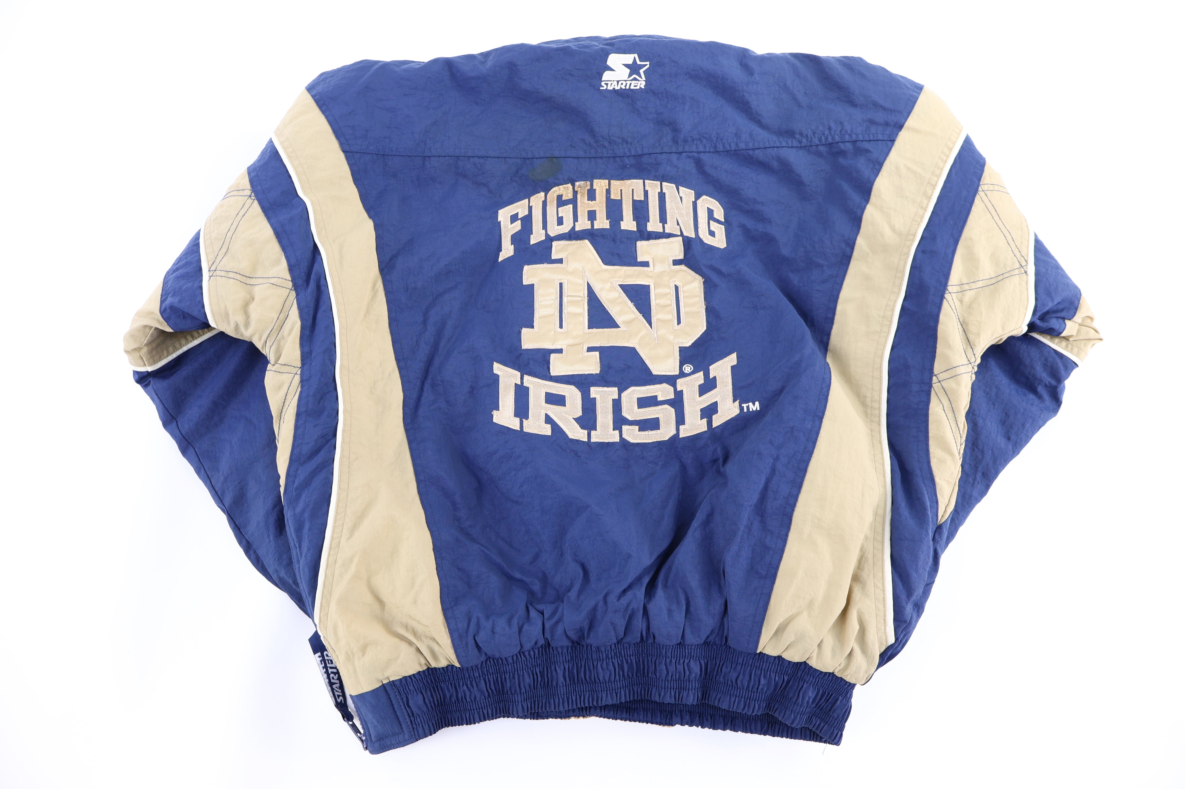 Vintage Starter University of Notre Dame Puffer Jacket