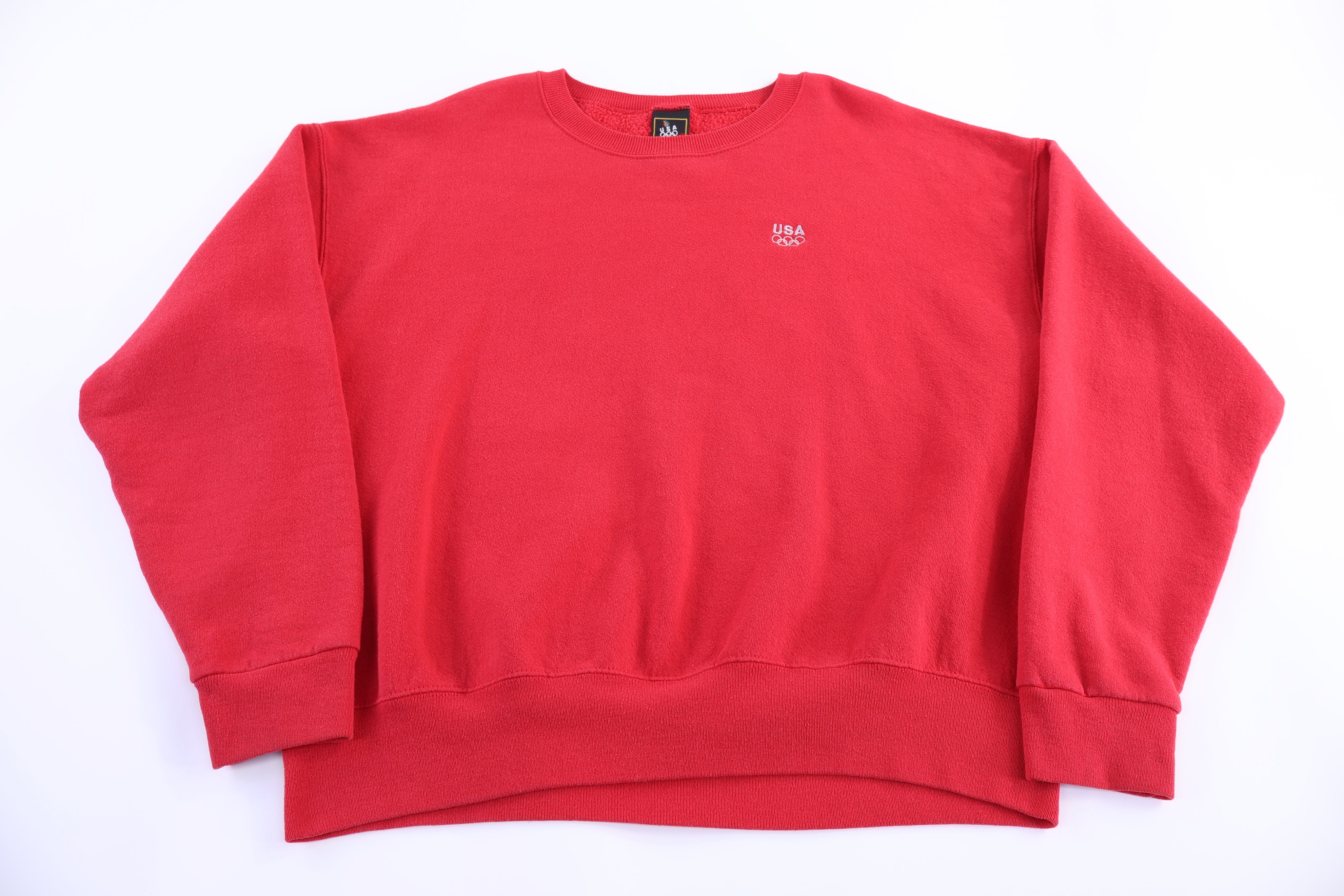 90's USA Olympics Red Sweatshirt