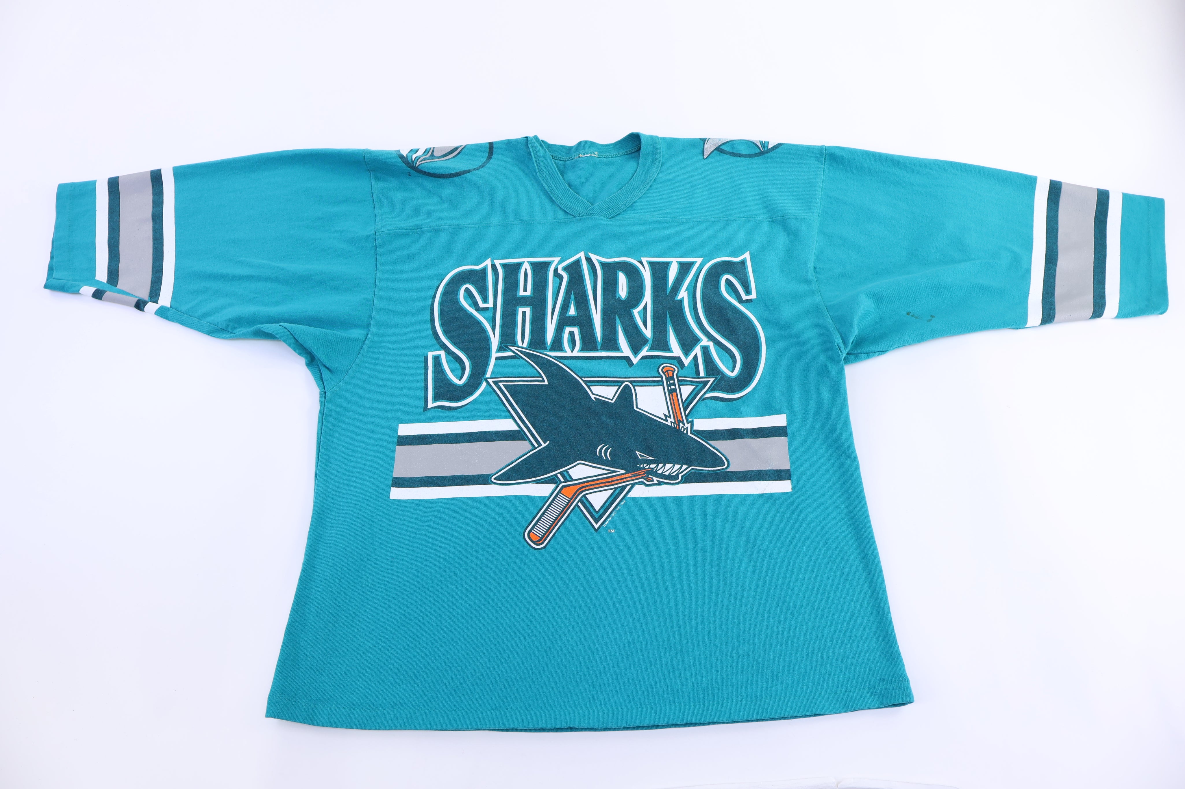 90's San Jose Sharks Hockey T-shirt