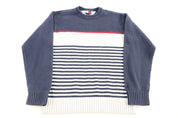 Tommy Hilfiger Embroidered Logo Striped Sweater