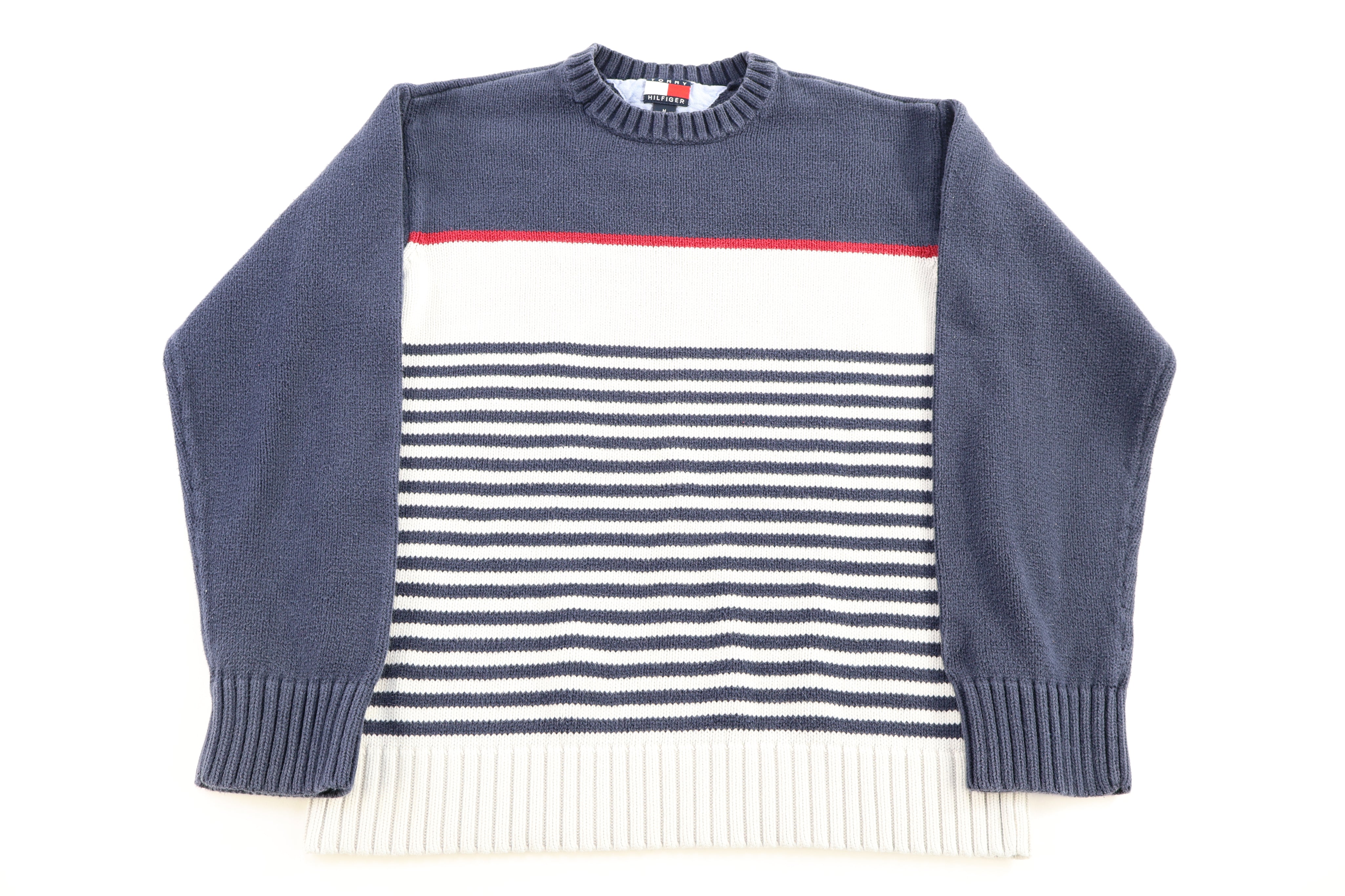 Tommy Hilfiger Embroidered Logo Striped Sweater