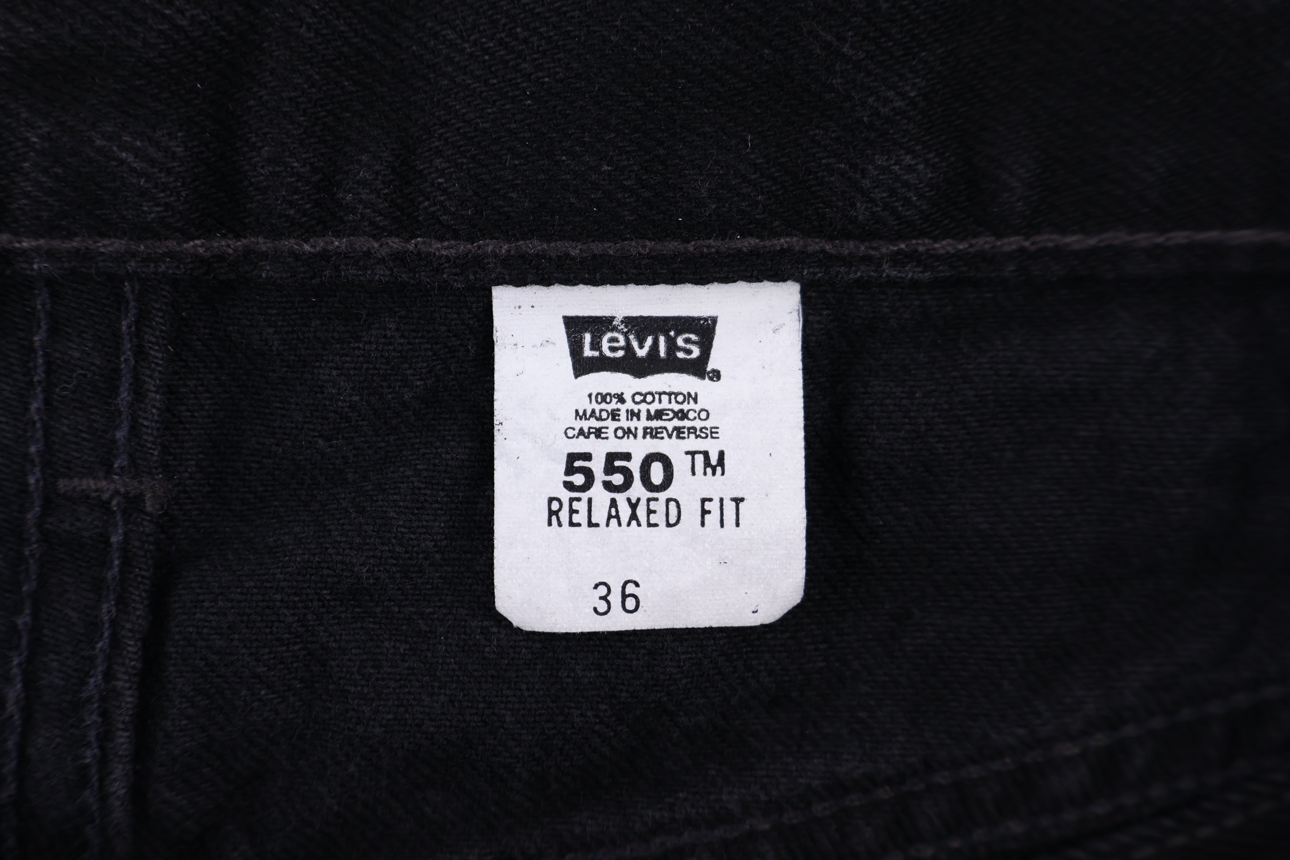 90's Levi's 550 Black Denim Shorts