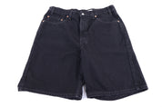 90's Levi's 550 Black Denim Shorts