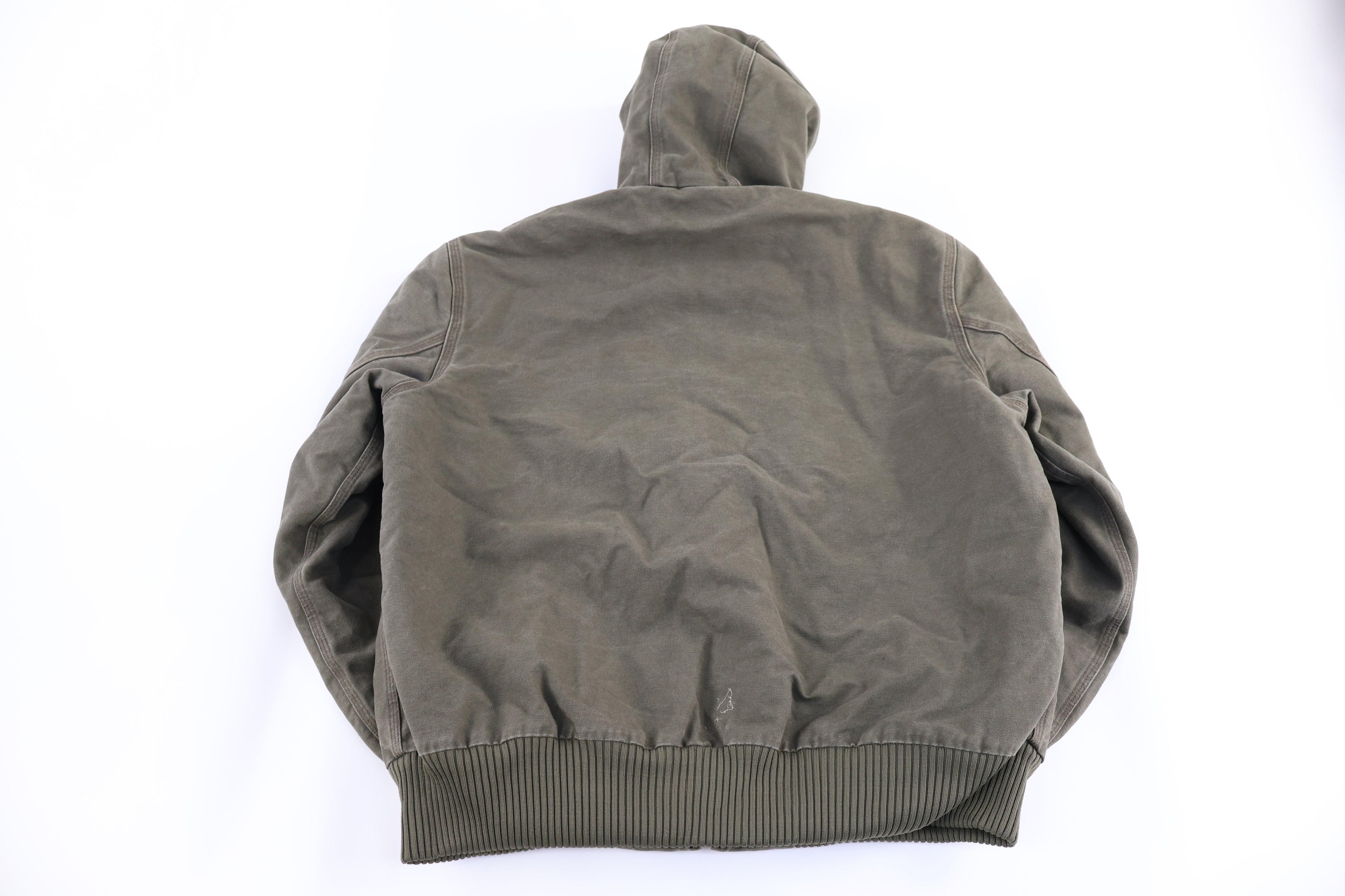Carhartt Logo Patch Green Full Zip Jacket