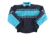 90's Western Frontier Aztec Pattern Full Zip Jacket