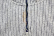 Tommy Hilfiger Jeans Grey & Blue Quarter Zip Sweater