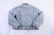 80's Levi's Sherpa Lined Light Wash Denim Jacket