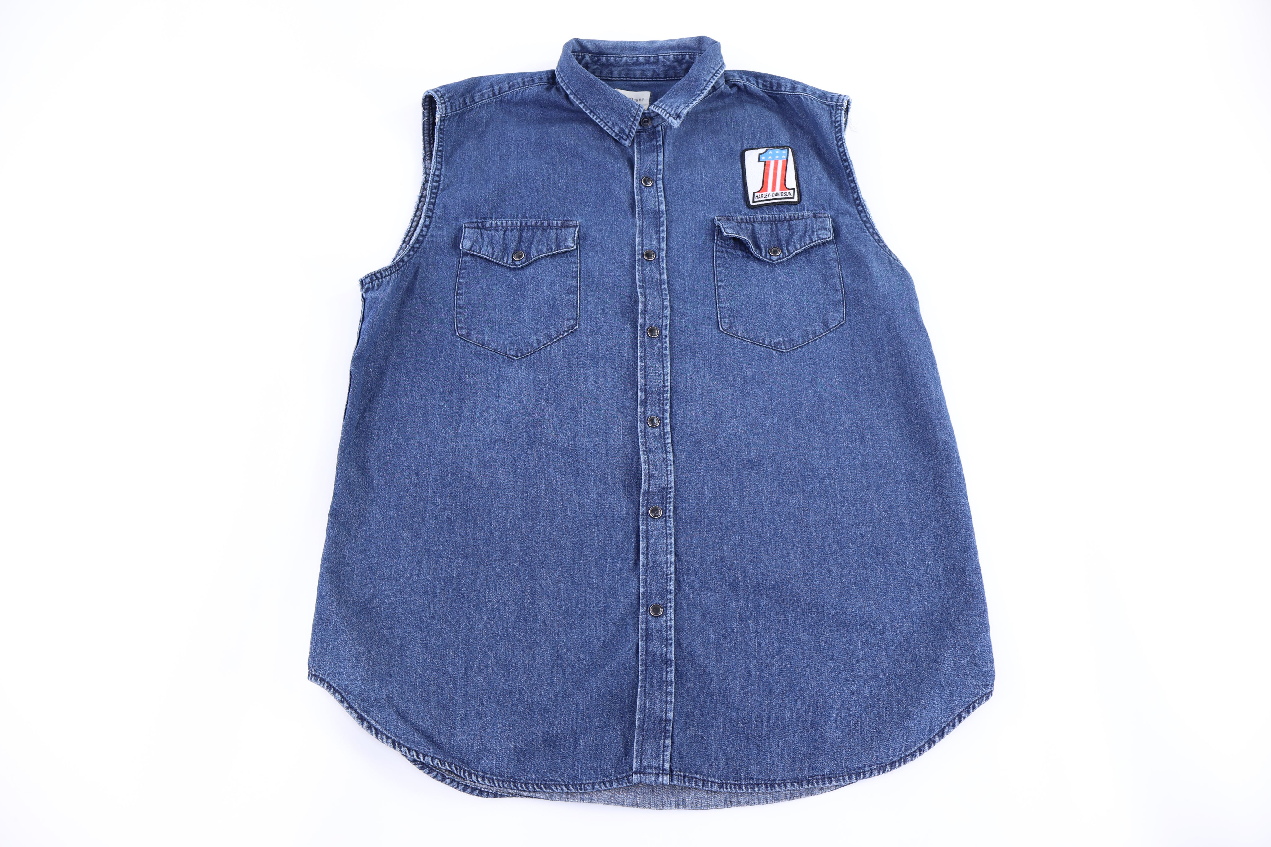 GAP Denim Button Down Vest