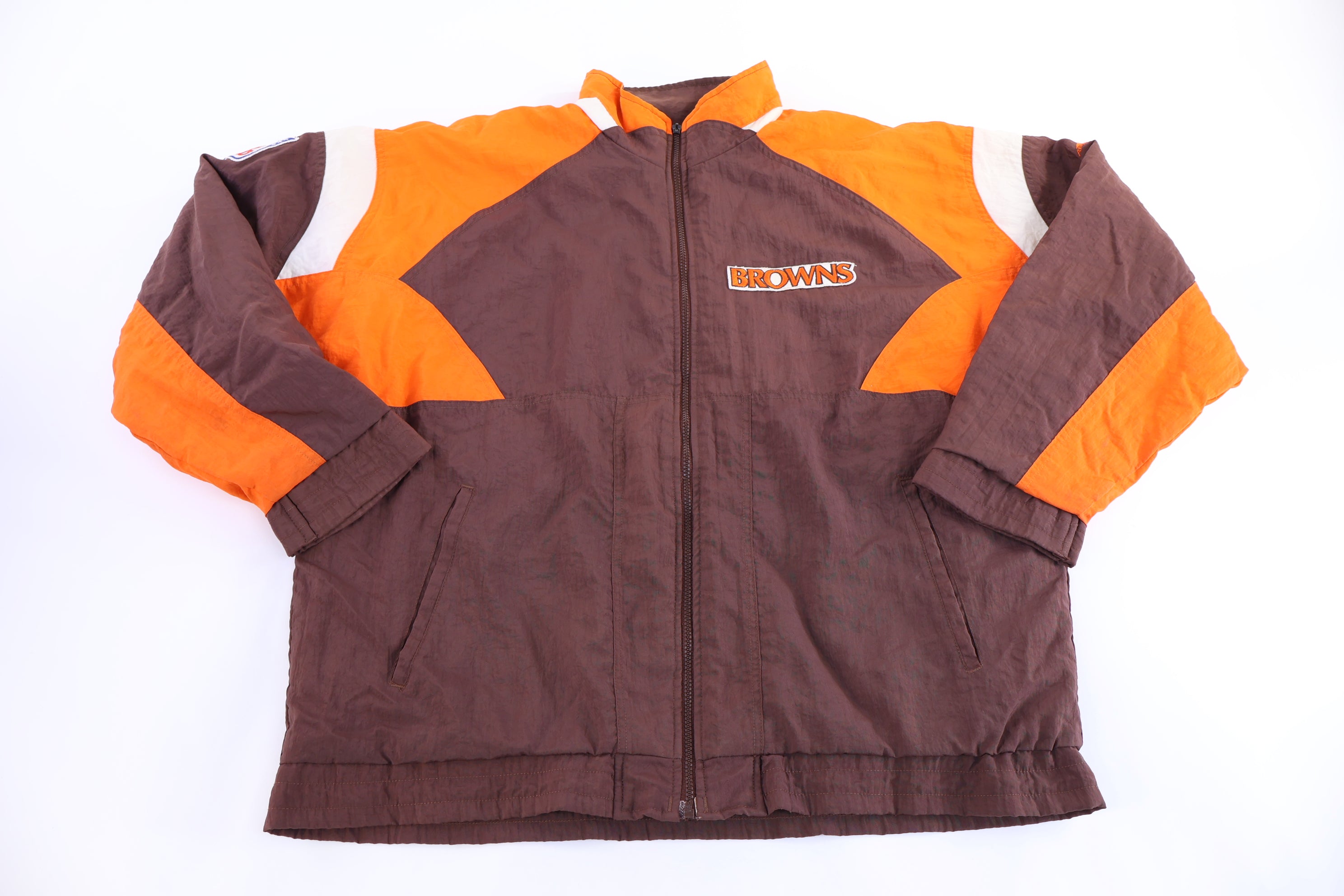 90's Apex One Cleveland Browns Football Full Zip Jacket