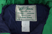 70's L.L. Bean Green Goose Down Puffer Vest
