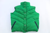 70's L.L. Bean Green Goose Down Puffer Vest