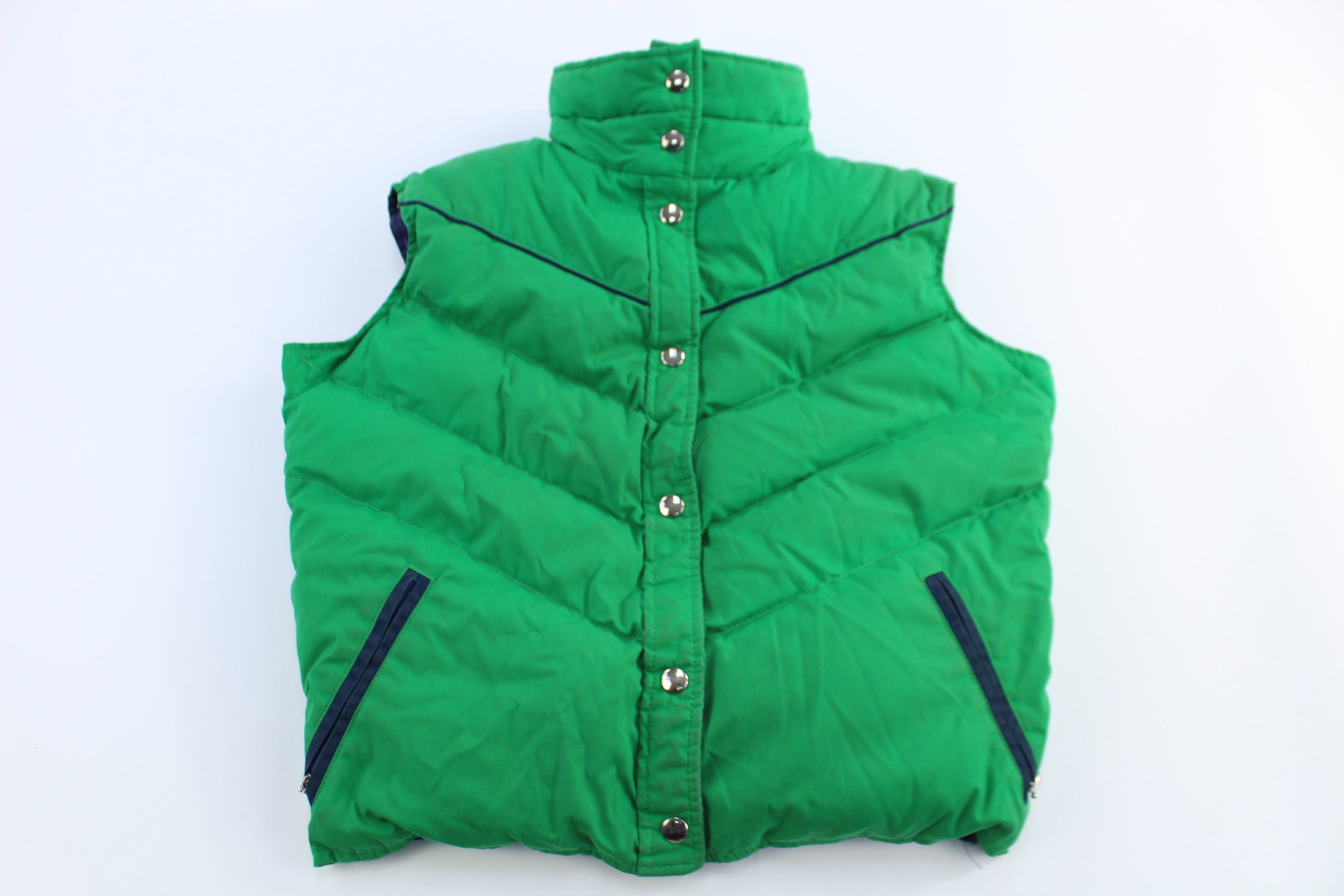70's L.L. Bean Green Goose Down Puffer Vest