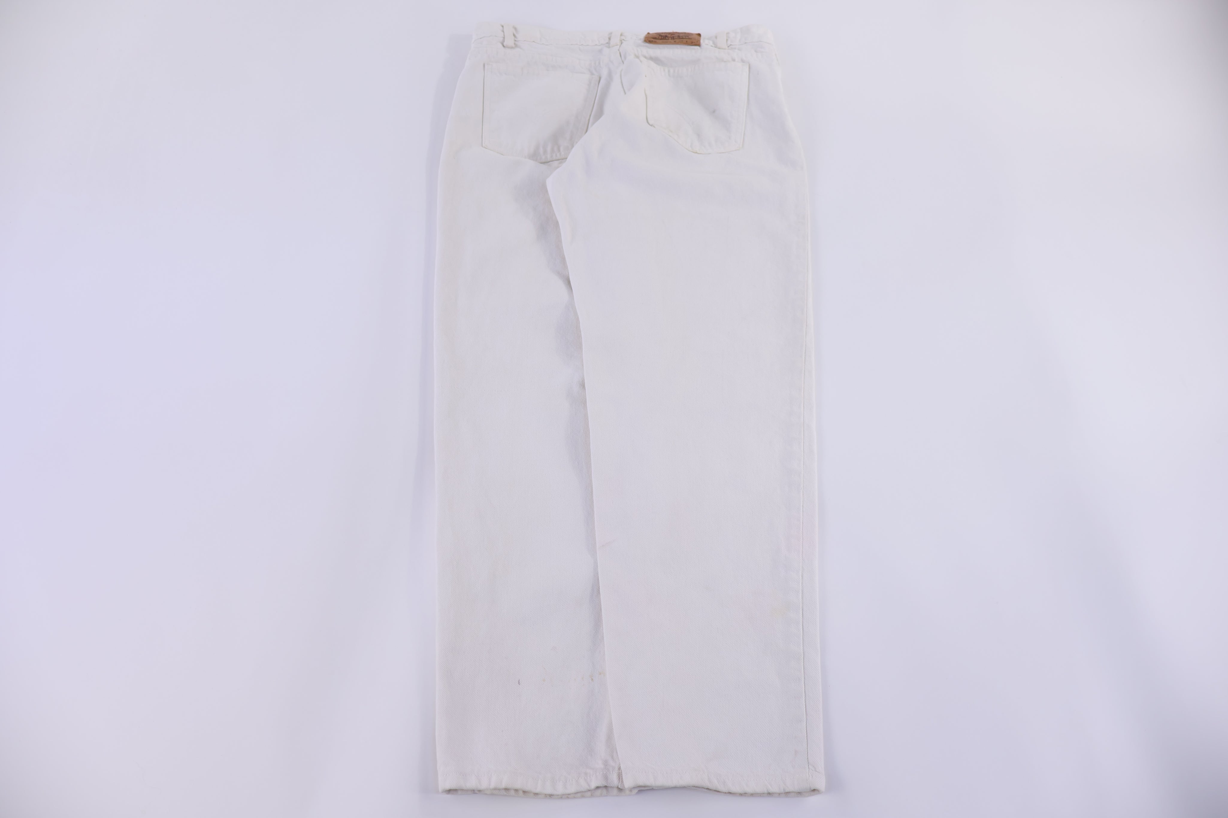 90's Levi's 550 White Denim Jeans
