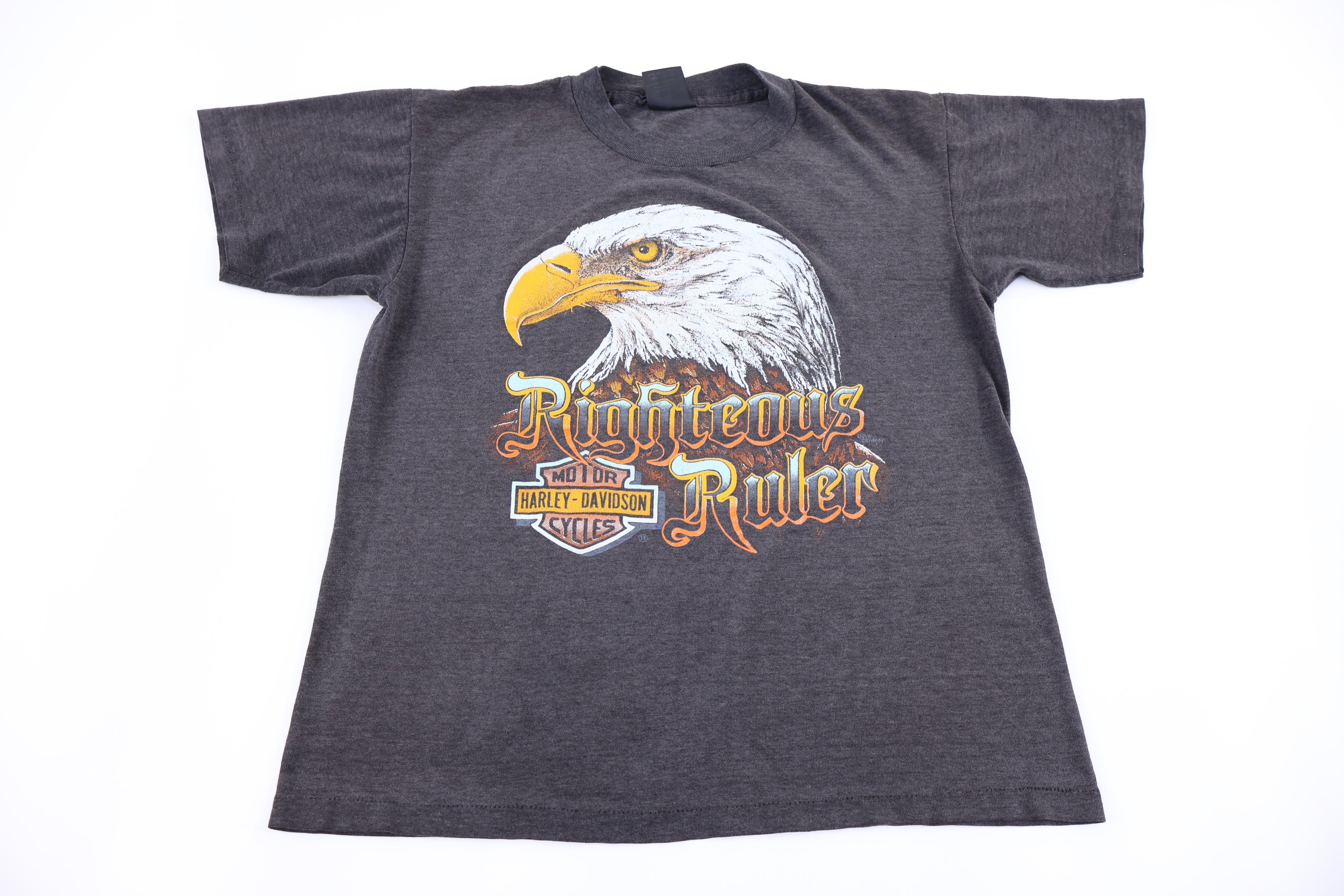 80's Harley Davidson Motorcycles 3D Emblem T-shirt