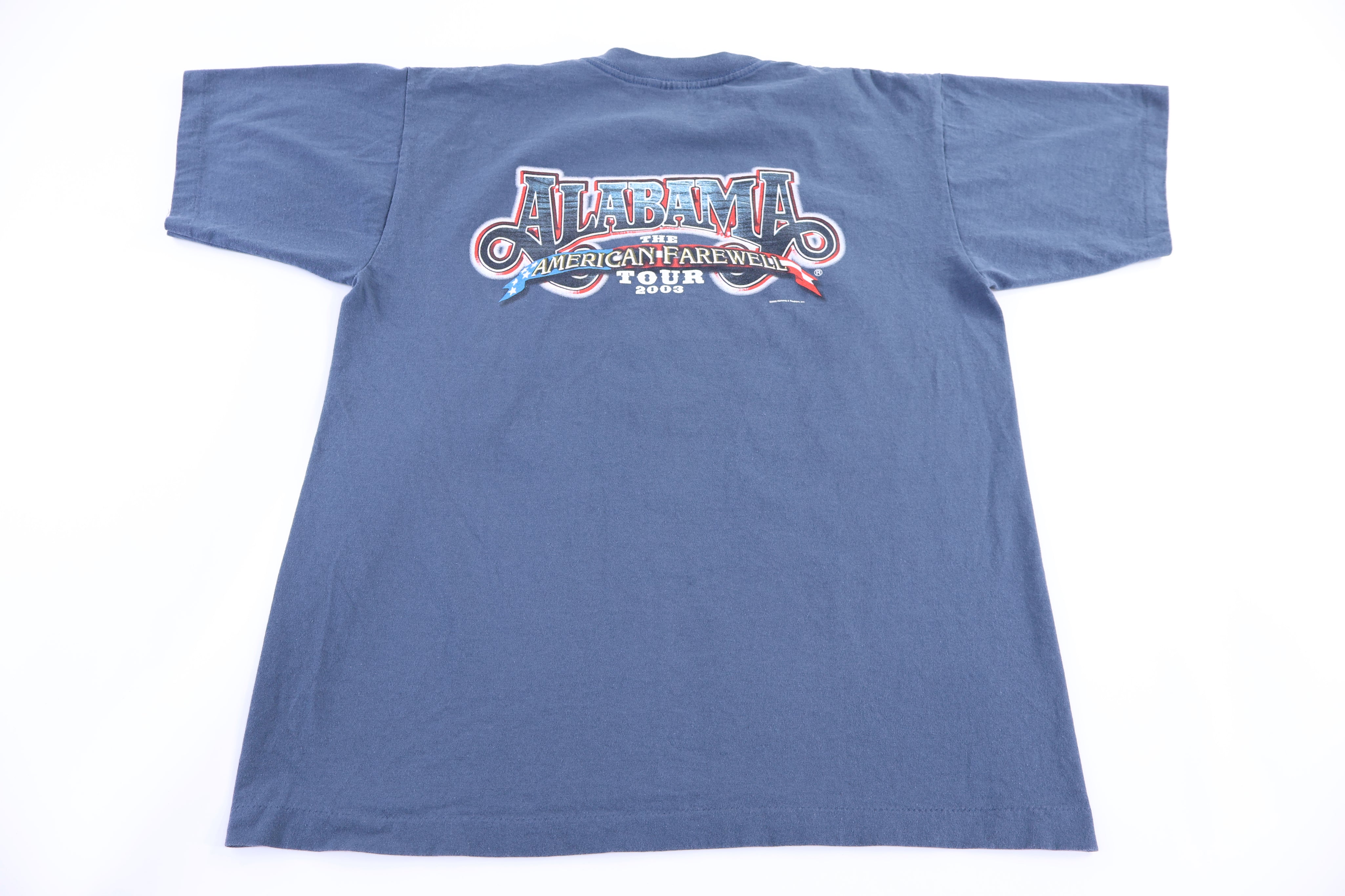 2003 Alabama American Farewell Tour T-shirt