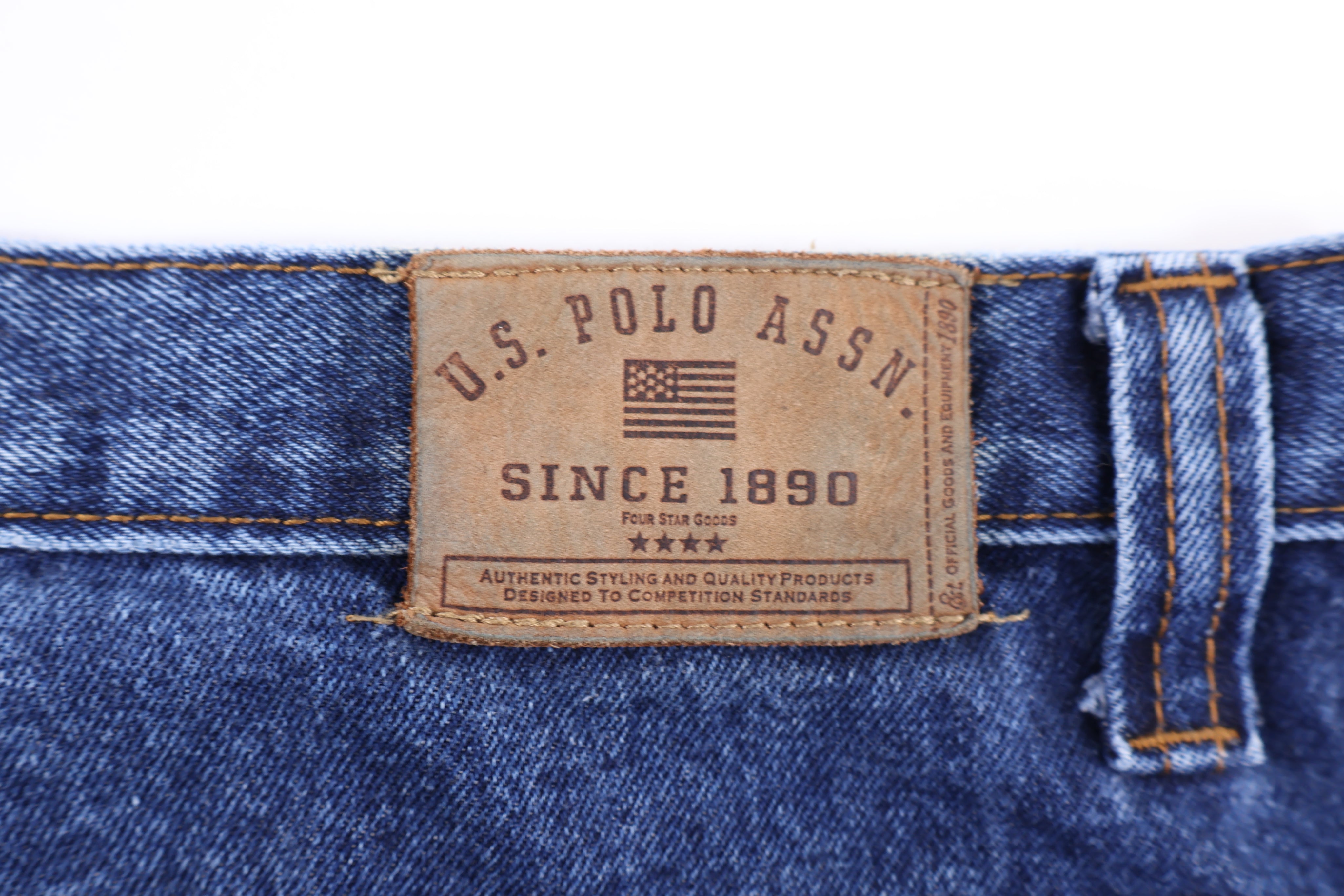 Y2K U.S. Polo ASSN Dark Wash Denim Shorts