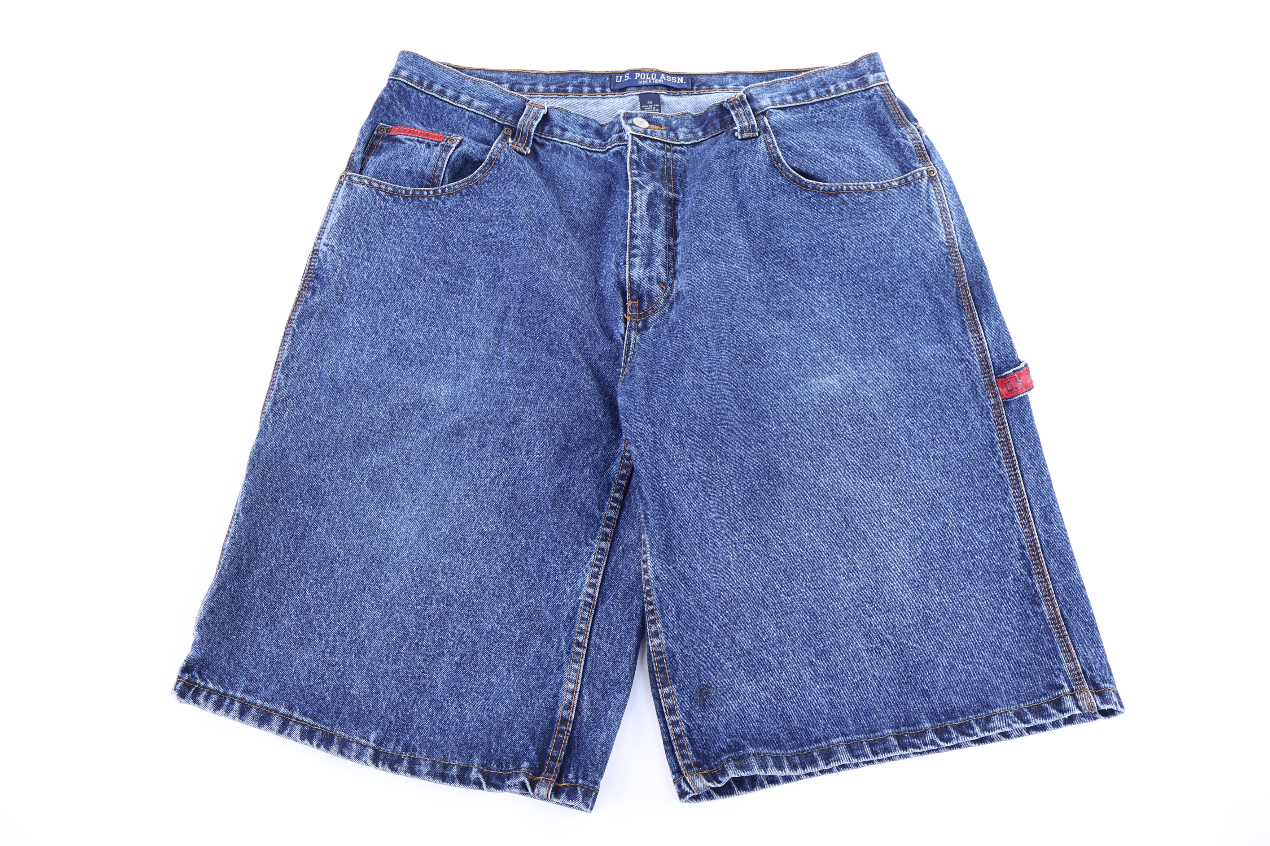 Y2K U.S. Polo ASSN Dark Wash Denim Shorts