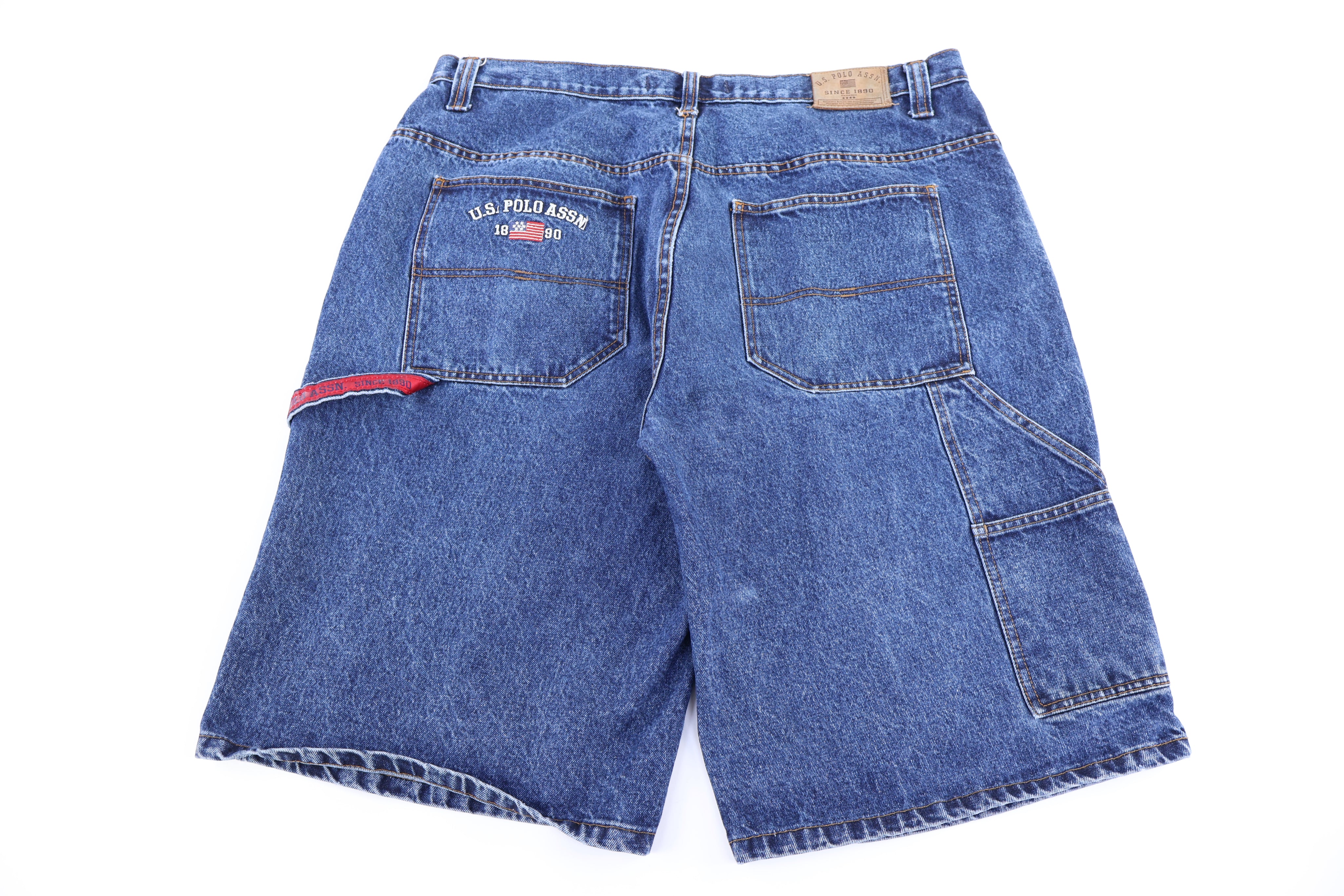 Y2K U.S. Polo ASSN Dark Wash Denim Shorts