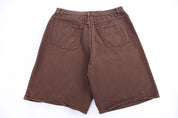 Anchor Blue Loose Brown Denim Shorts