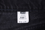 90's Levi's 550 Black Denim Jeans