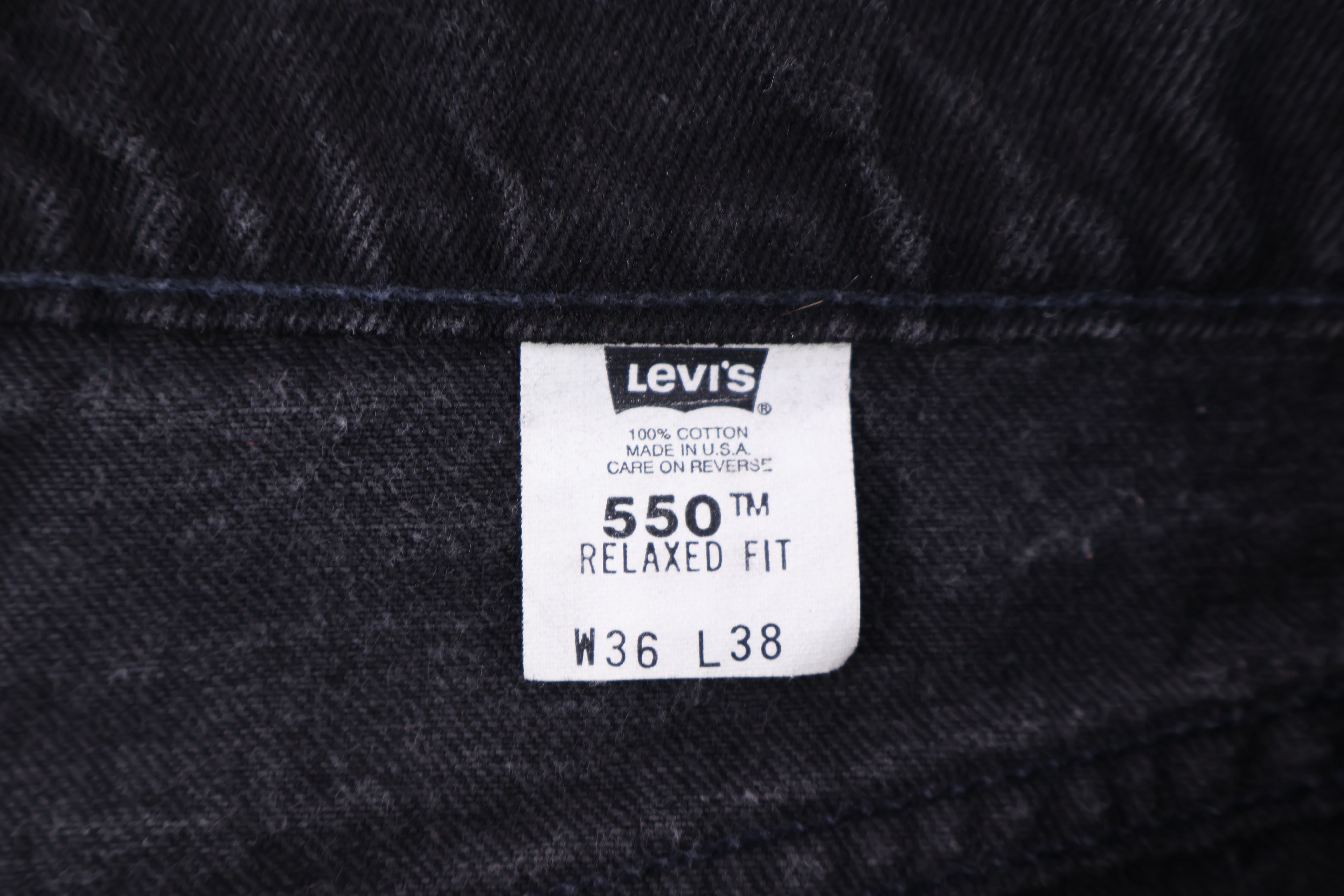 90's Levi's 550 Black Denim Jeans