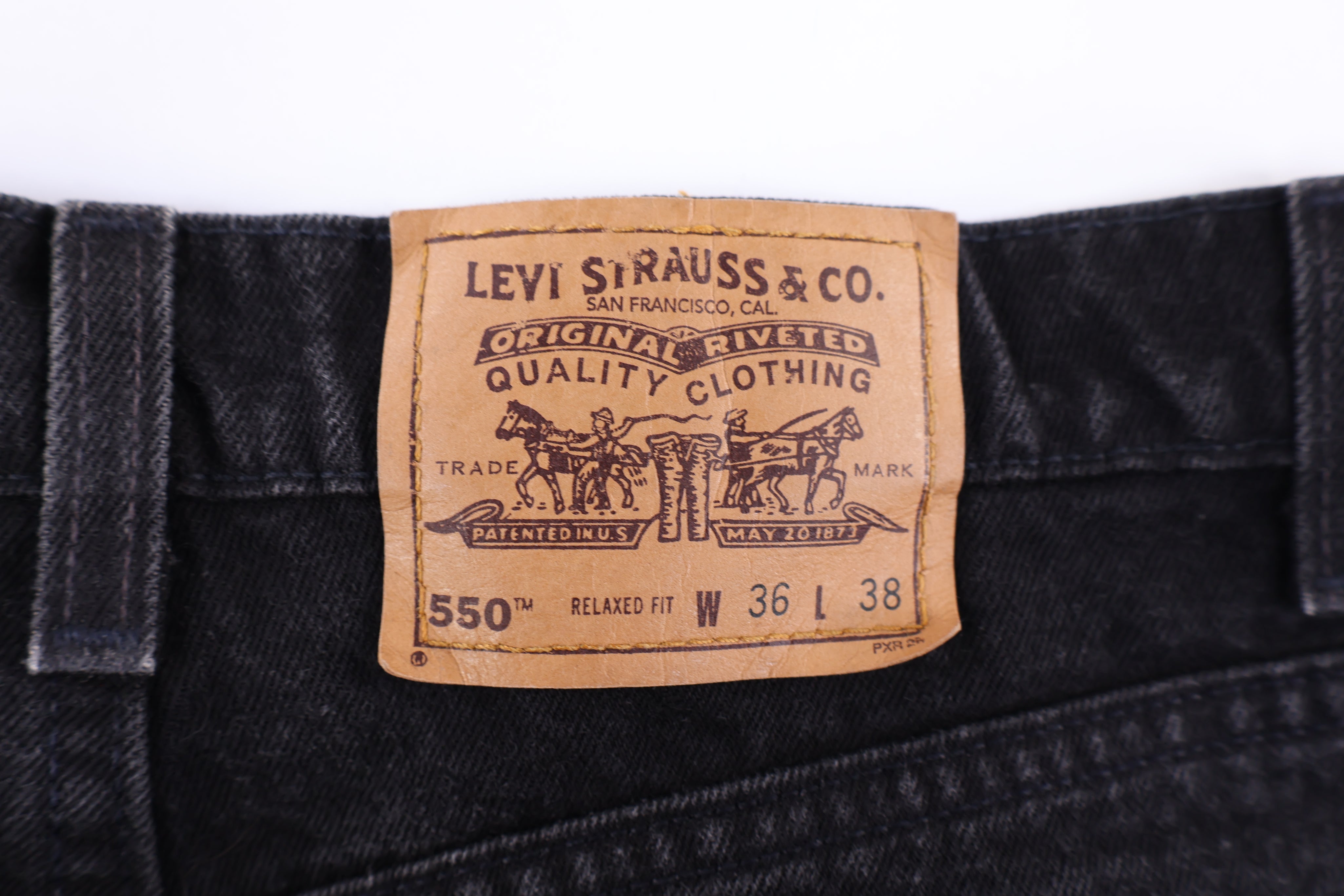 90's Levi's 550 Black Denim Jeans