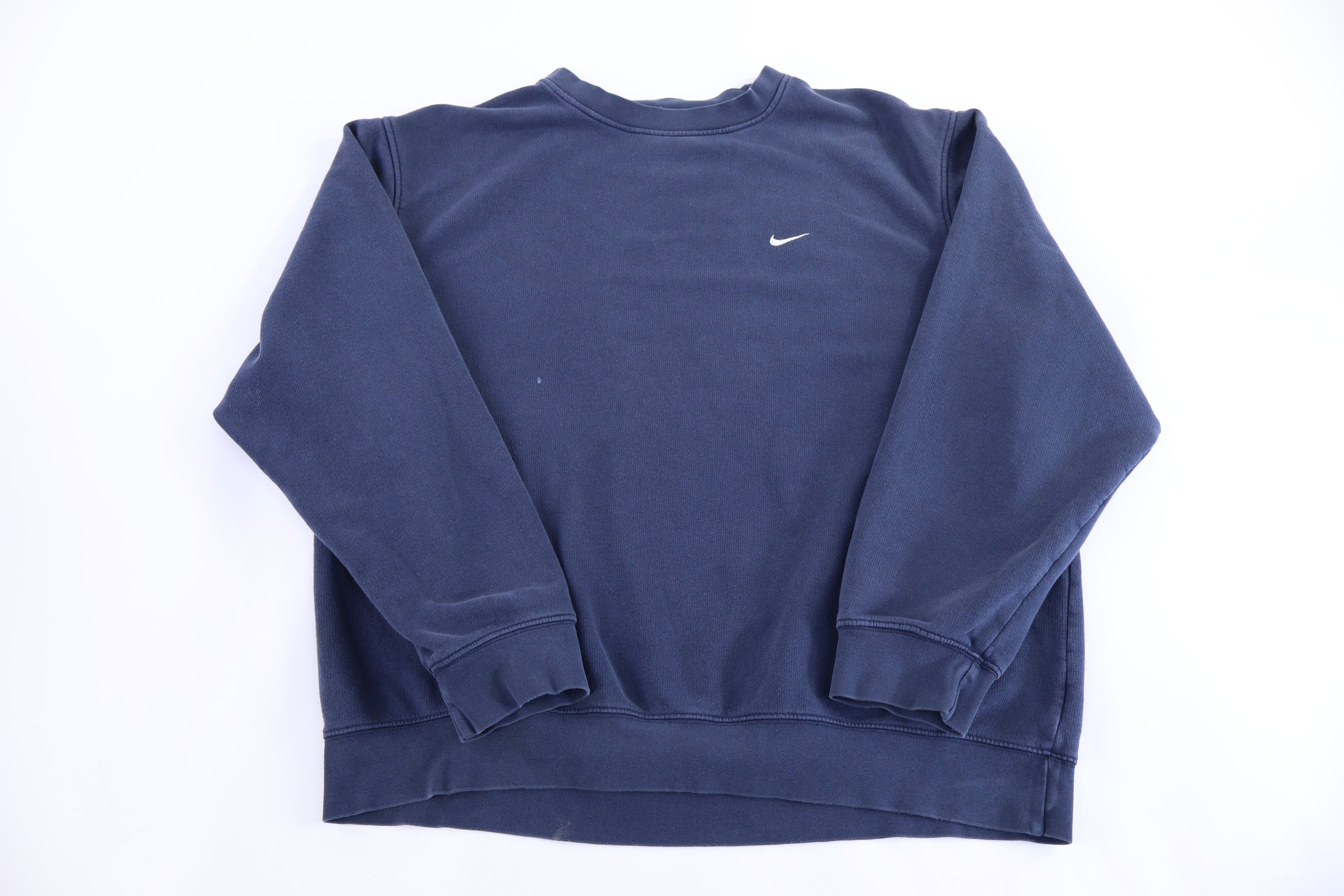 Vintage Nike Embroidered Logo Blue Sweatshirt