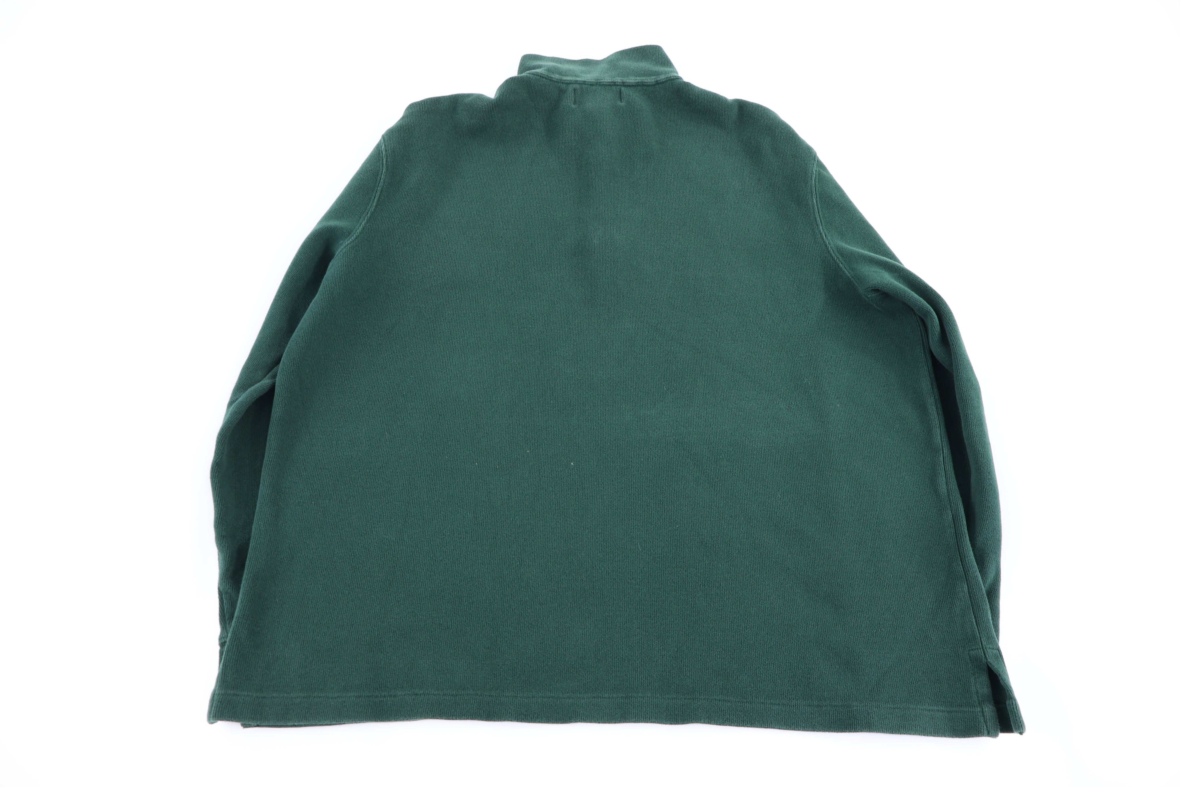 Polo by Ralph Lauren Embroidered Logo Green Quarter Zip Sweater