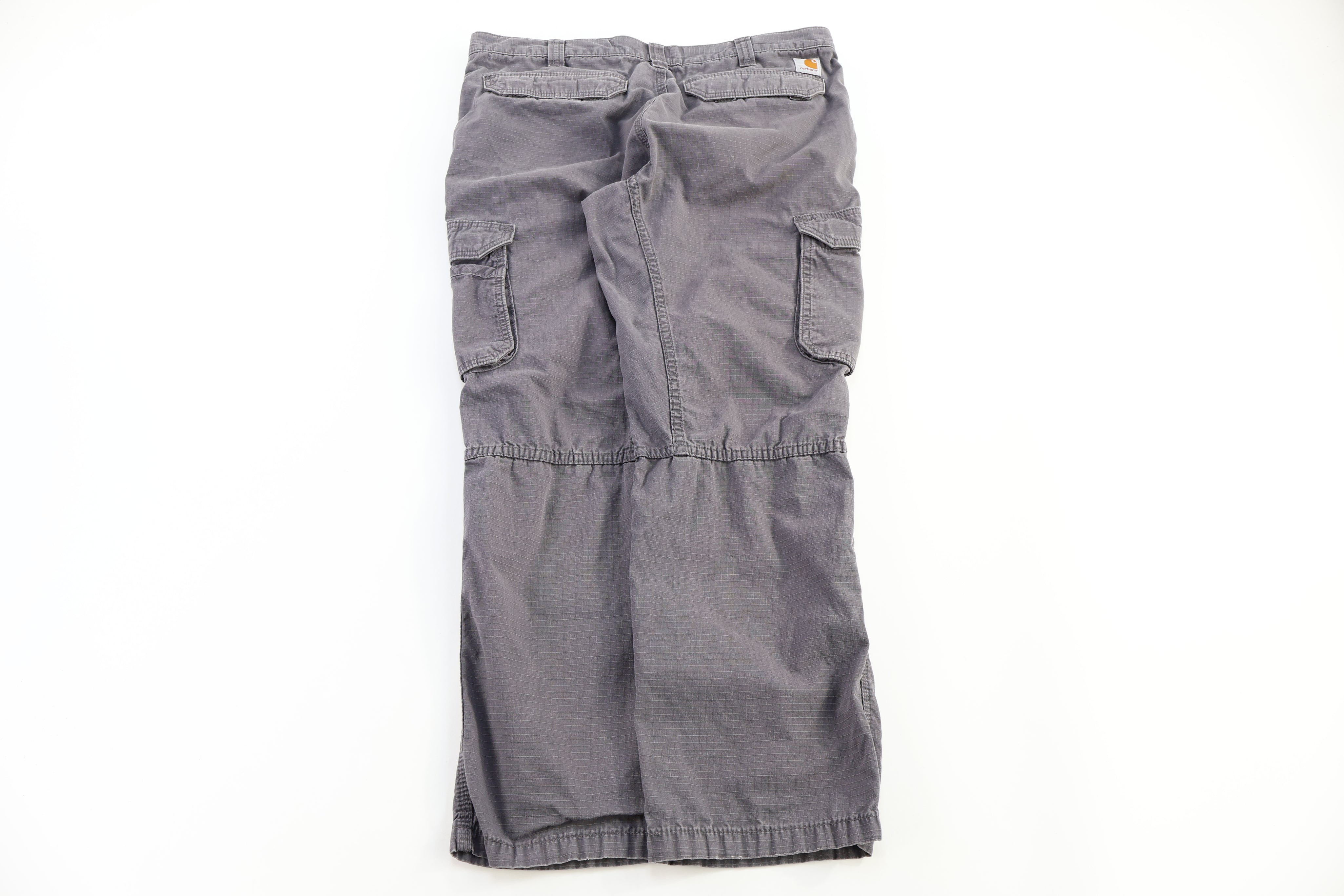 Carhartt Logo Patch Grey Relaxed Fit Pants