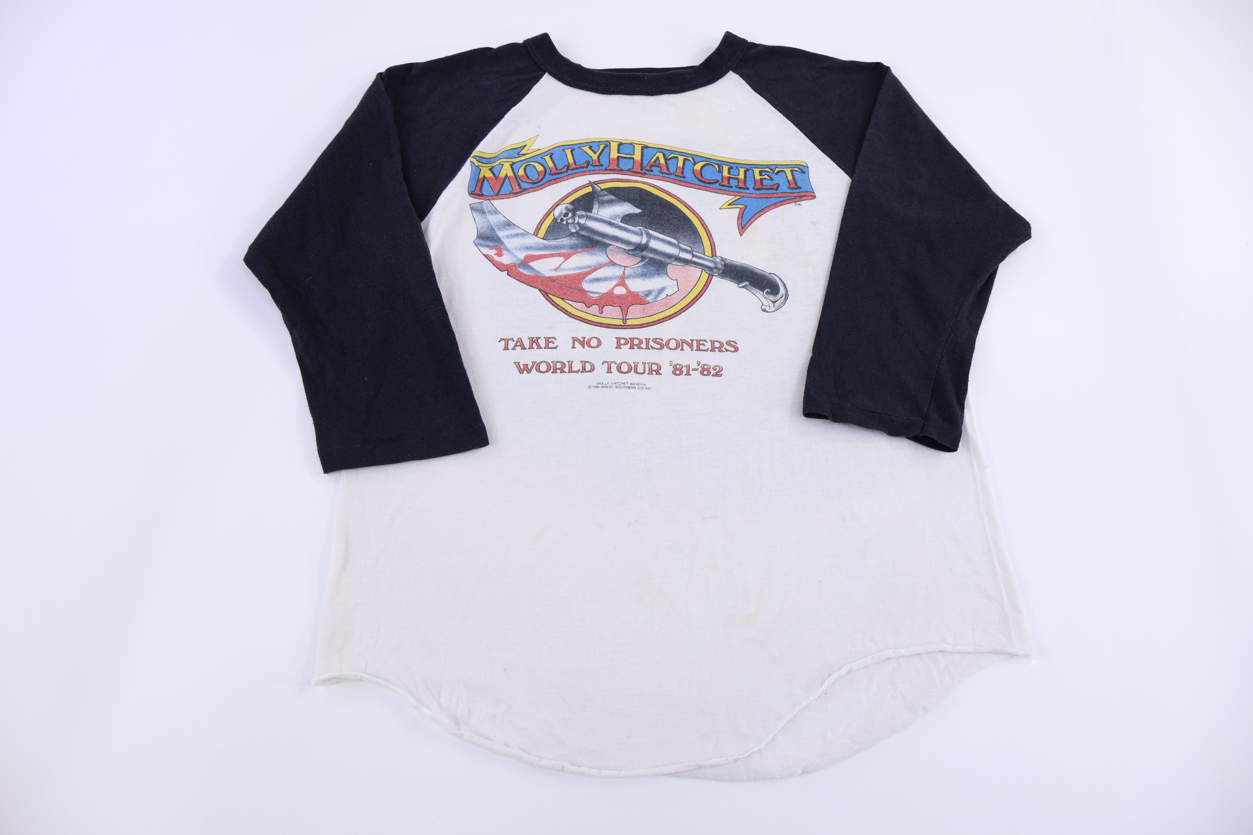 1981 Molly Hatchet World Tour Raglan T-shirt