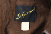 90's Le Girard Brown Suede Leather Jacket