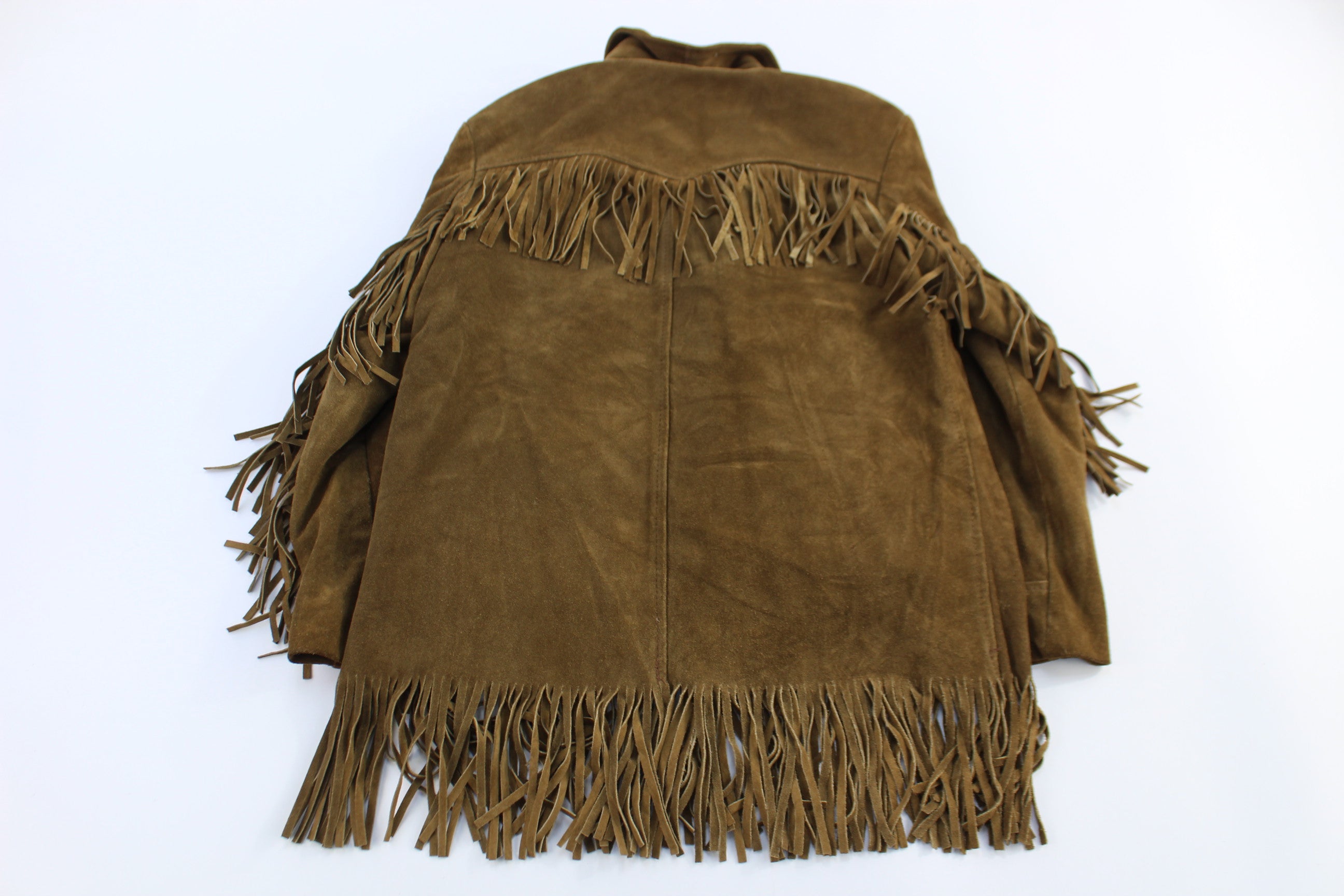 90's Le Girard Brown Suede Leather Jacket