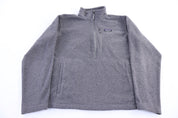 Patagonia Synchilla Logo Patch Grey Quarter Zip Sweater