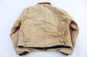 Carhartt Logo Patch Tan Full Zip Jacket
