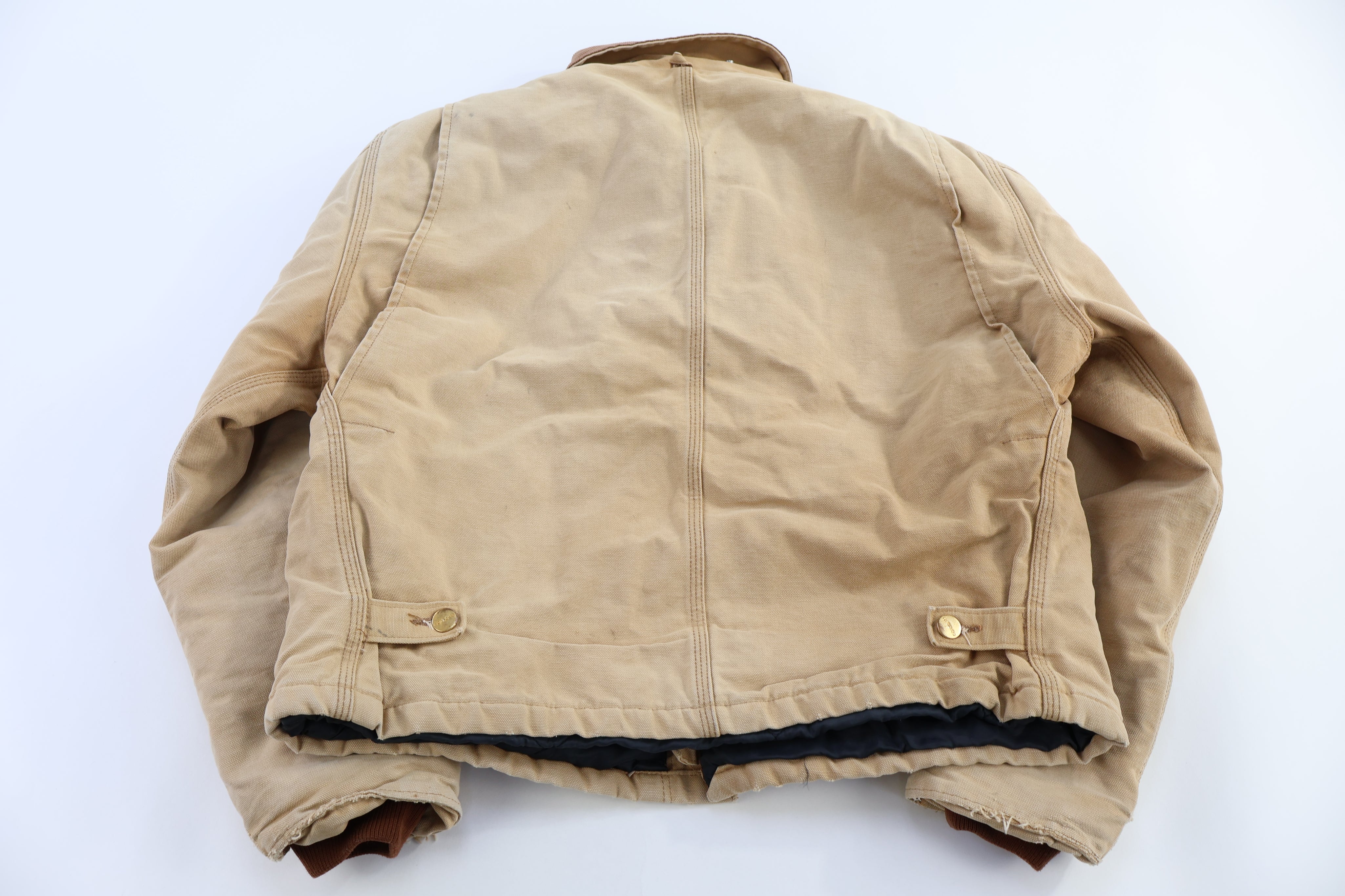Carhartt Logo Patch Tan Full Zip Jacket