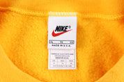 90's Nike Embroidered Logo Yellow Sweatshirt
