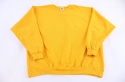 90's Nike Embroidered Logo Yellow Sweatshirt