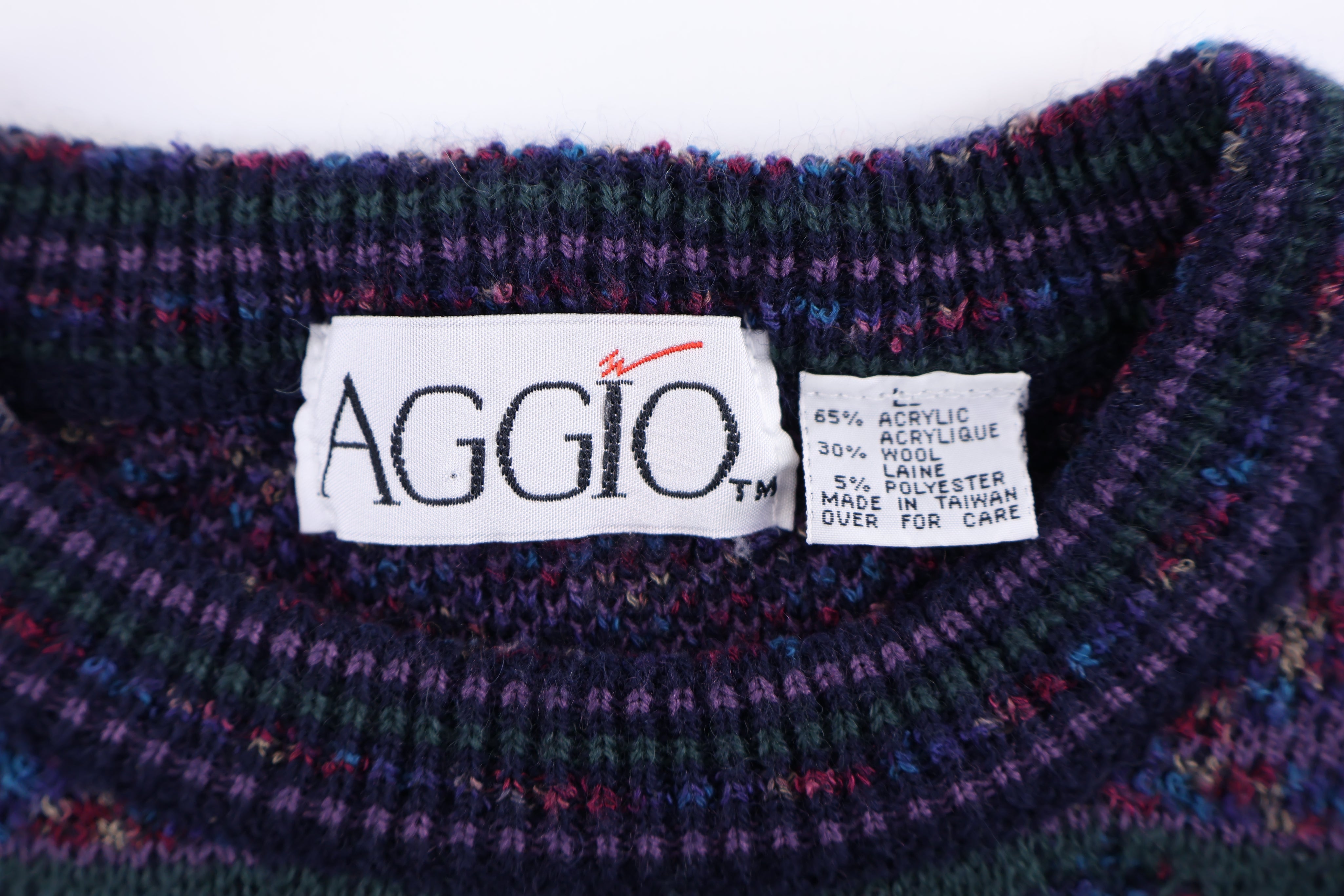 90's Aggio Multipatterned Knit Sweater