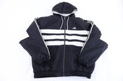 90's Adidas Black & White Full Zip Jacket