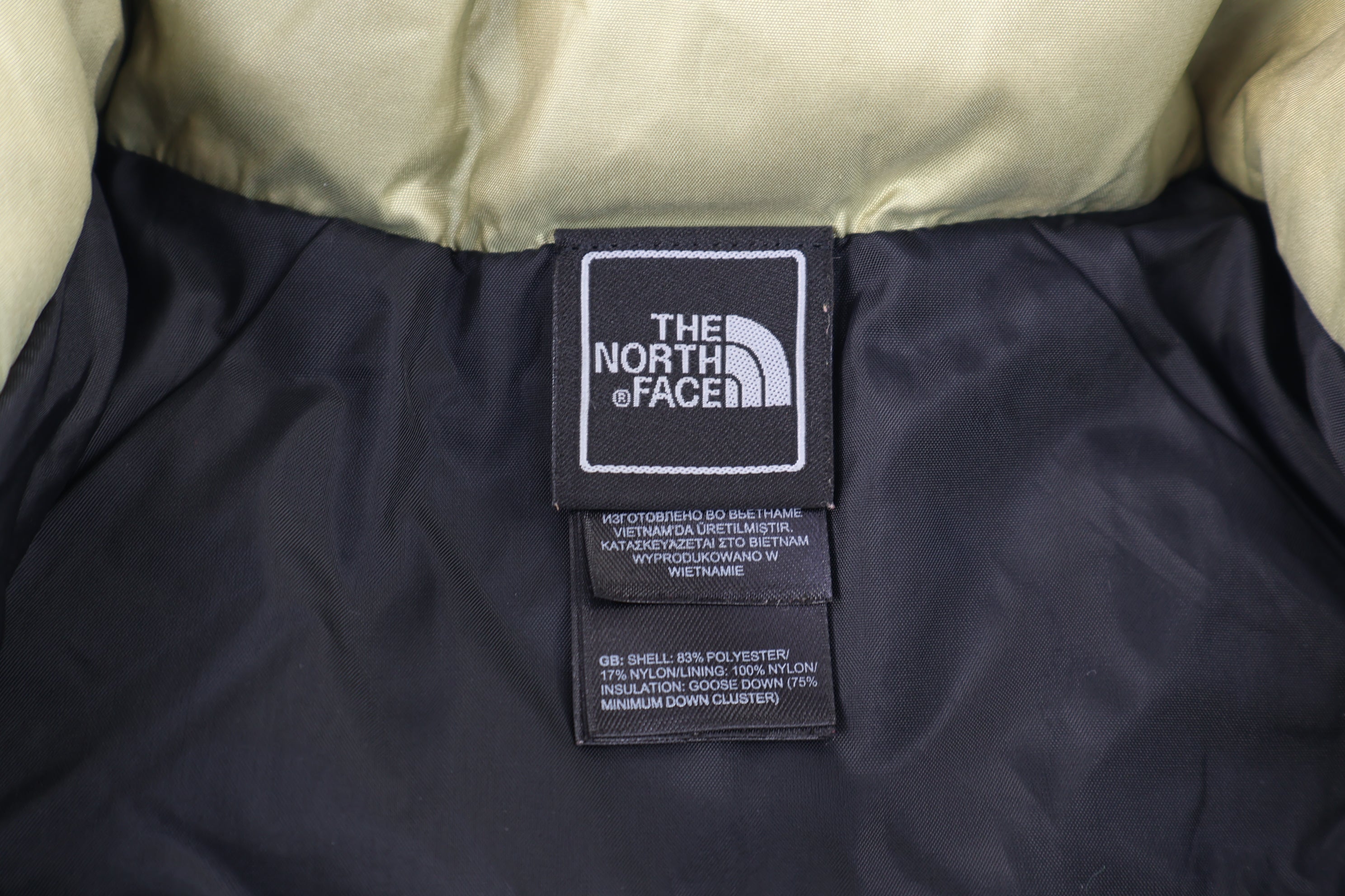 The North Face Embroidered Logo Green Puffer Vest