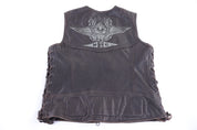 Harley Davidson Motorcycles Brown Leather Vest