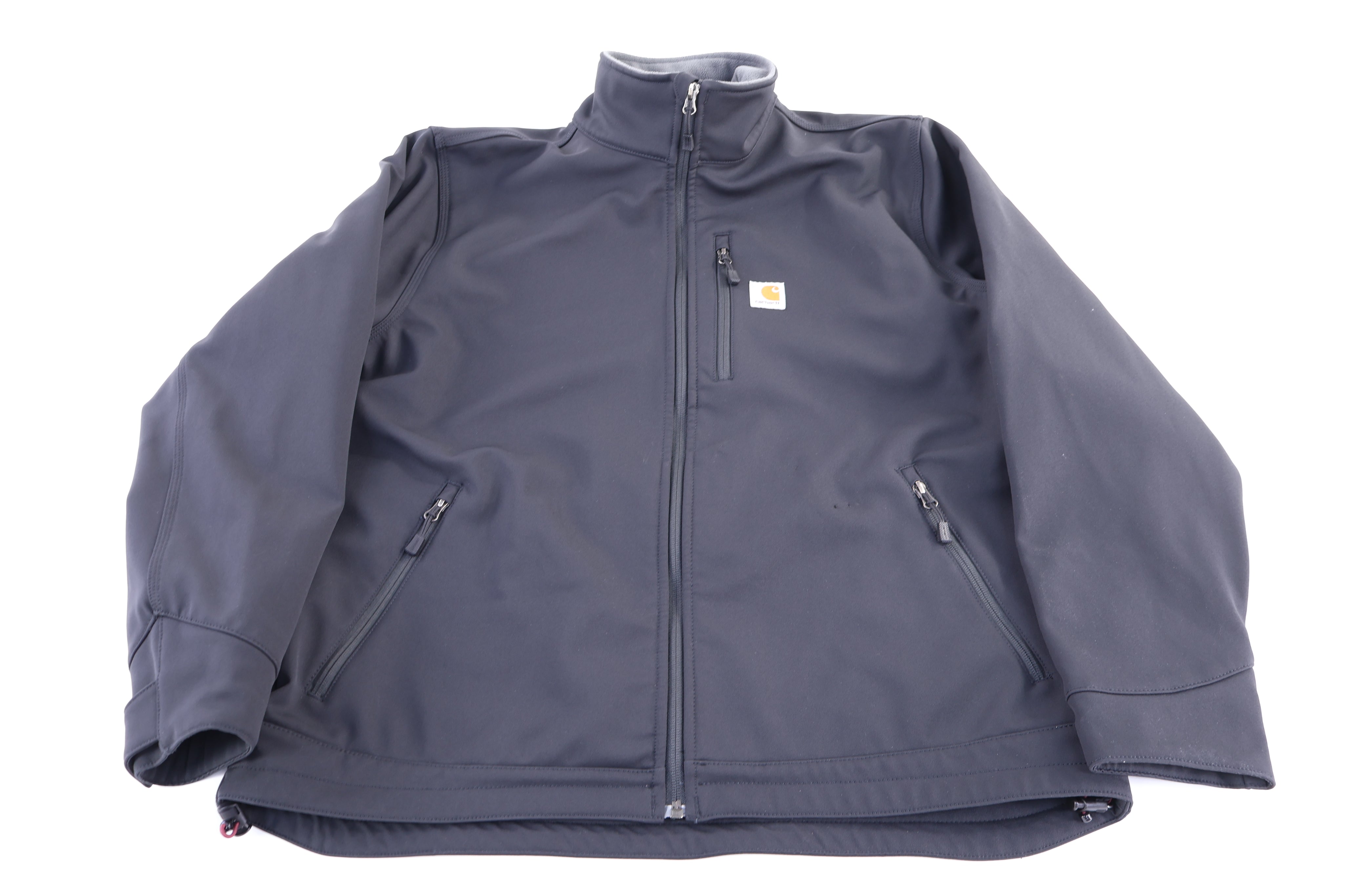 Carhartt Logo Patch Black Full Zip Jacket