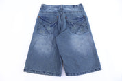 Y2K Brooklyn Xpress Dark Wash Denim Shorts