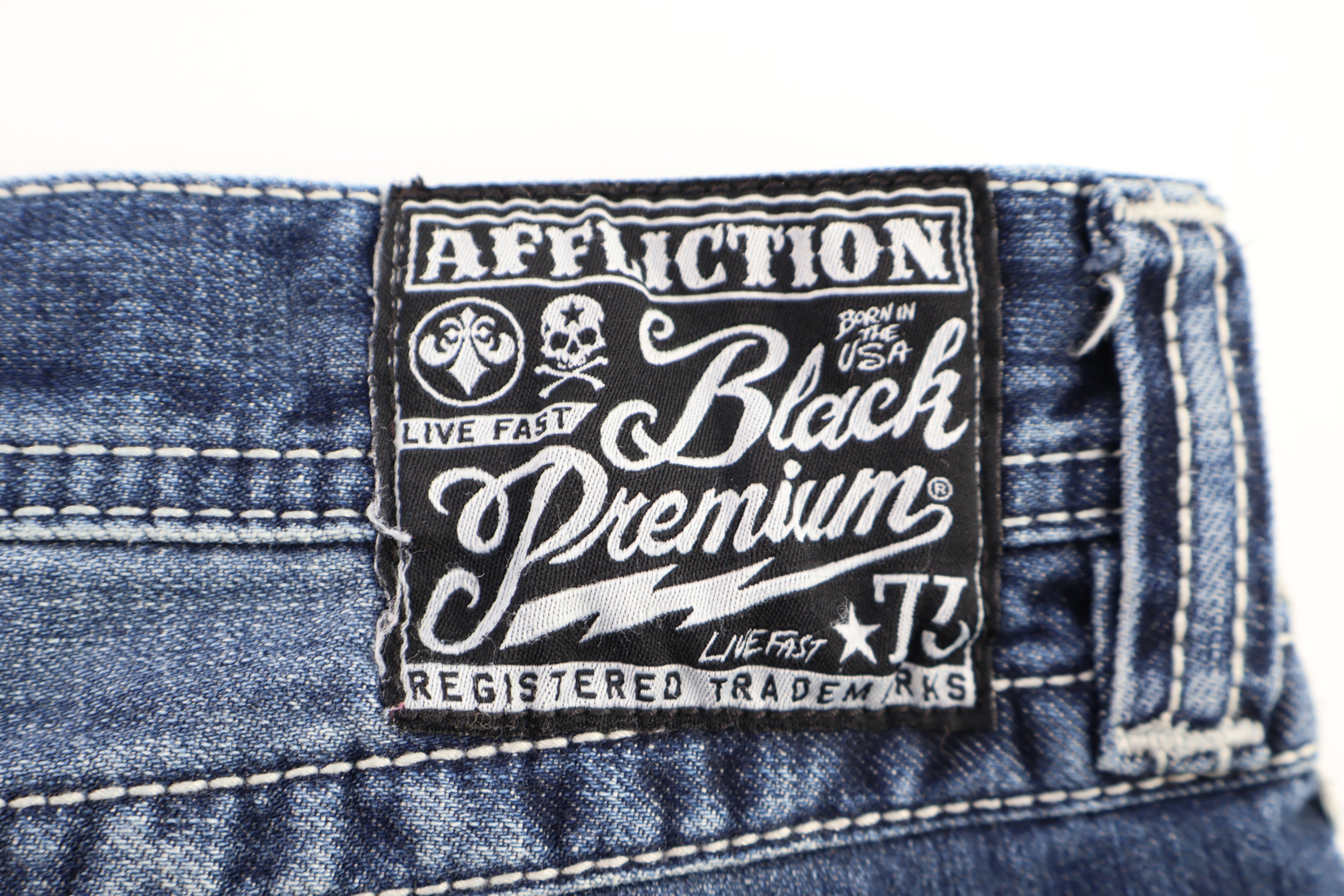 Affliction Medium Wash Denim Jeans