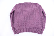 Women's Ralph Lauren Sport Purple Cable Knit Sweater