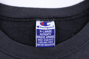 90's Champion Embroidered Logo Grey Blank Sweatshirt