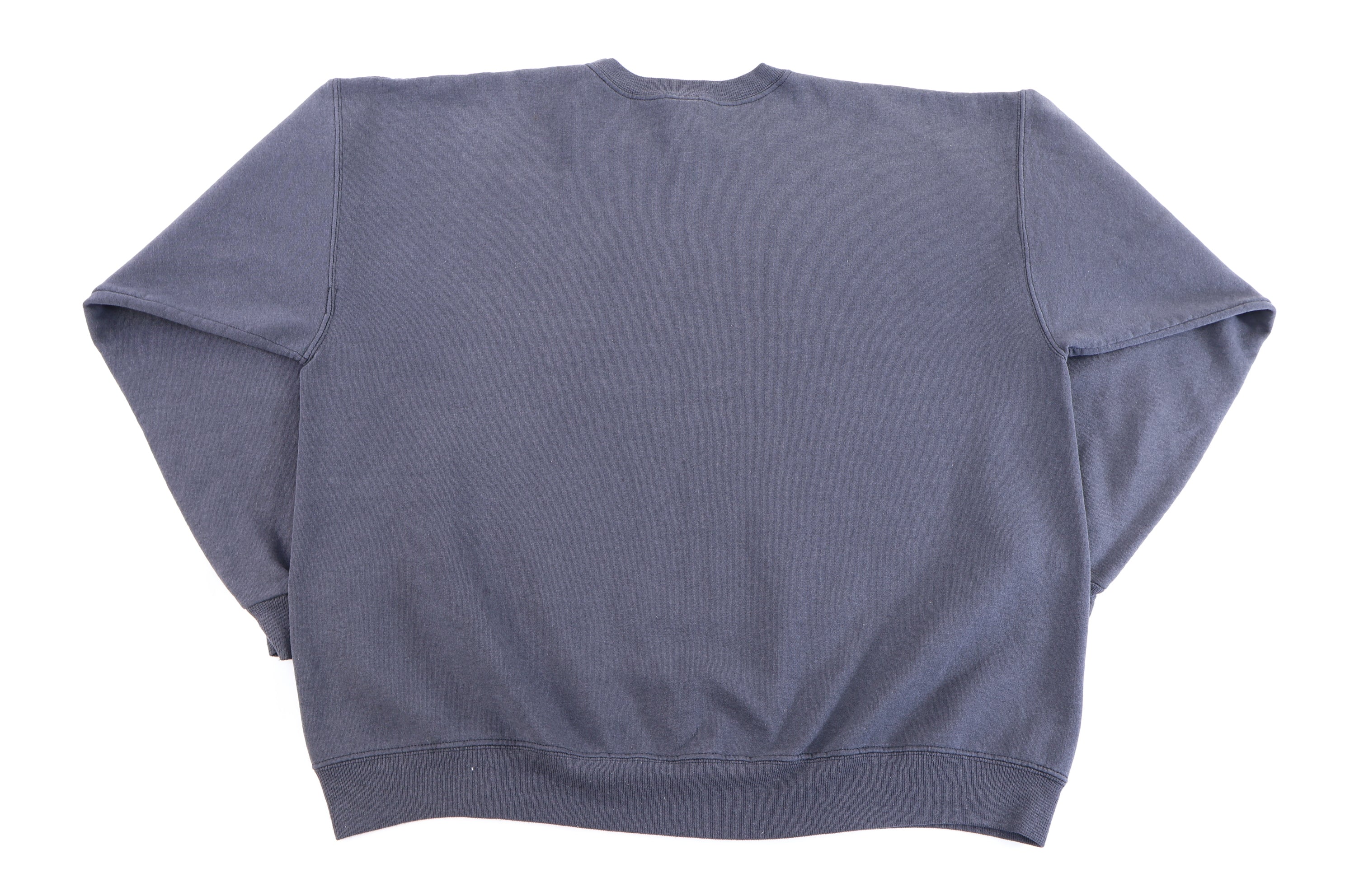 90's Champion Embroidered Logo Grey Blank Sweatshirt