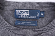 Polo by Ralph Lauren Embroidered Logo Grey Sweater